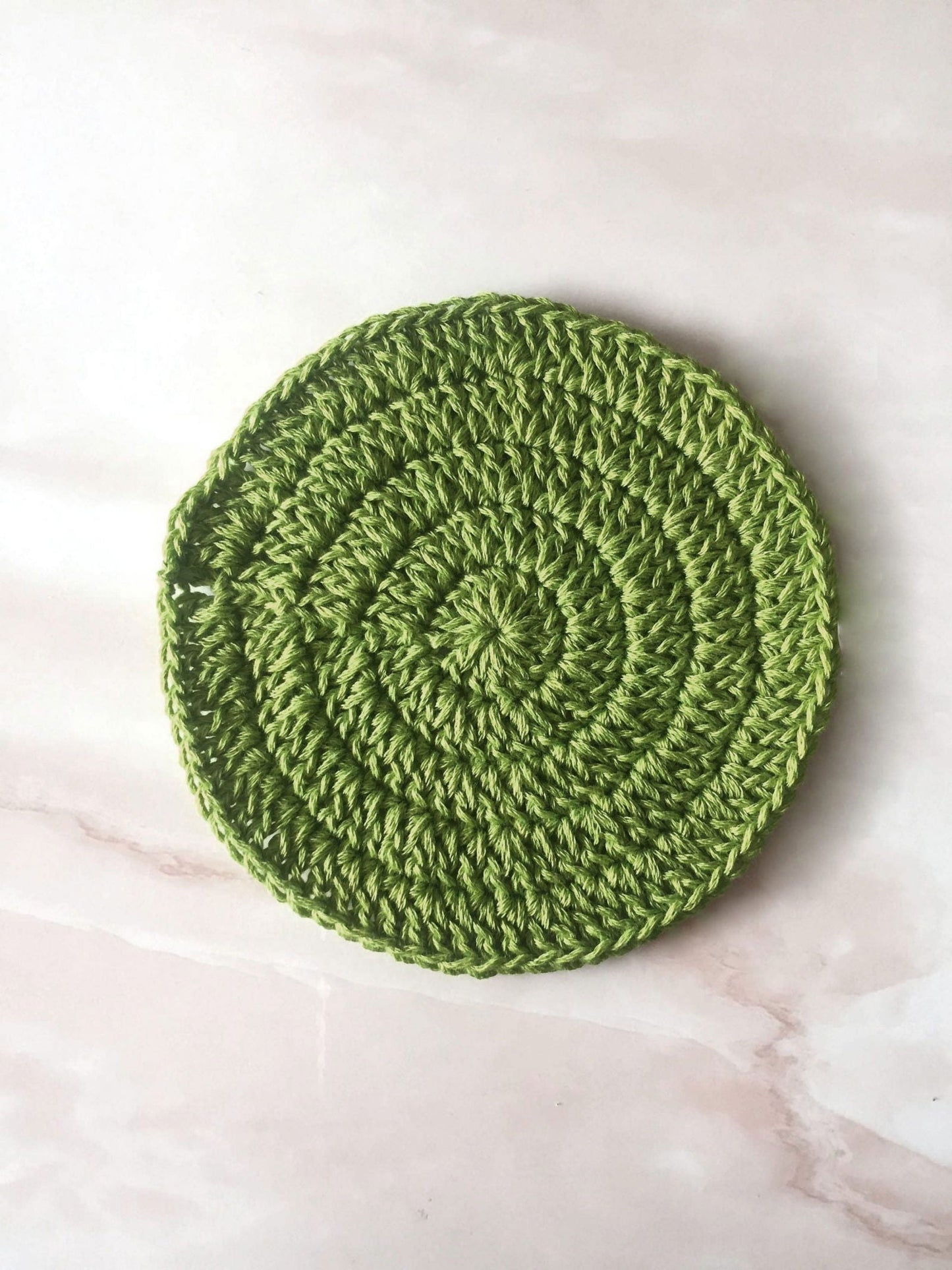 Chrochet Coasters set of 6 (Army Green) - ArtyCraftz.com