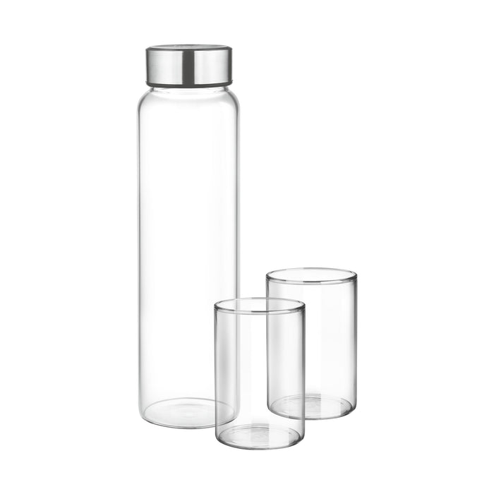 Clearvue Hydration Wall bottle with 2 Tumblers set-ArtyCraftz.com