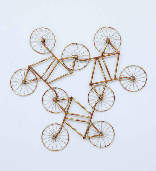 Cluster of Golden Cycles Wall Art-ArtyCraftz.com
