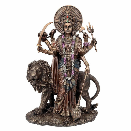 Cold Cast Resin Divine Mata Durga Idol-ArtyCraftz.com