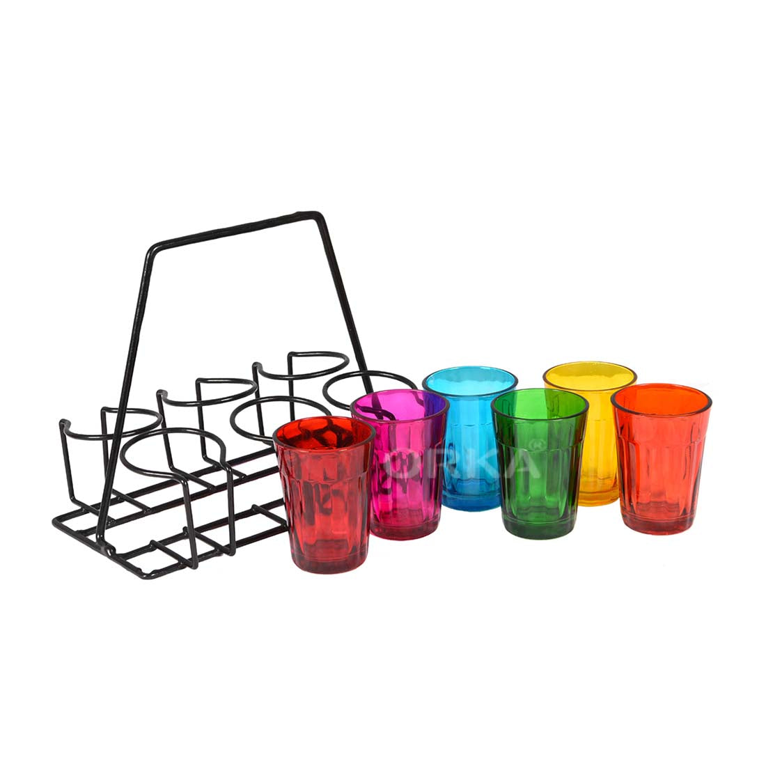 Colourful Cutting Chai Glasses