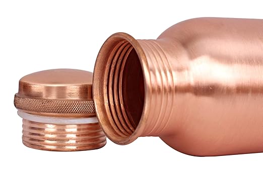 Copper Matt Finish Design Jointless Water Bottle 1000ml - ArtyCraftz.com