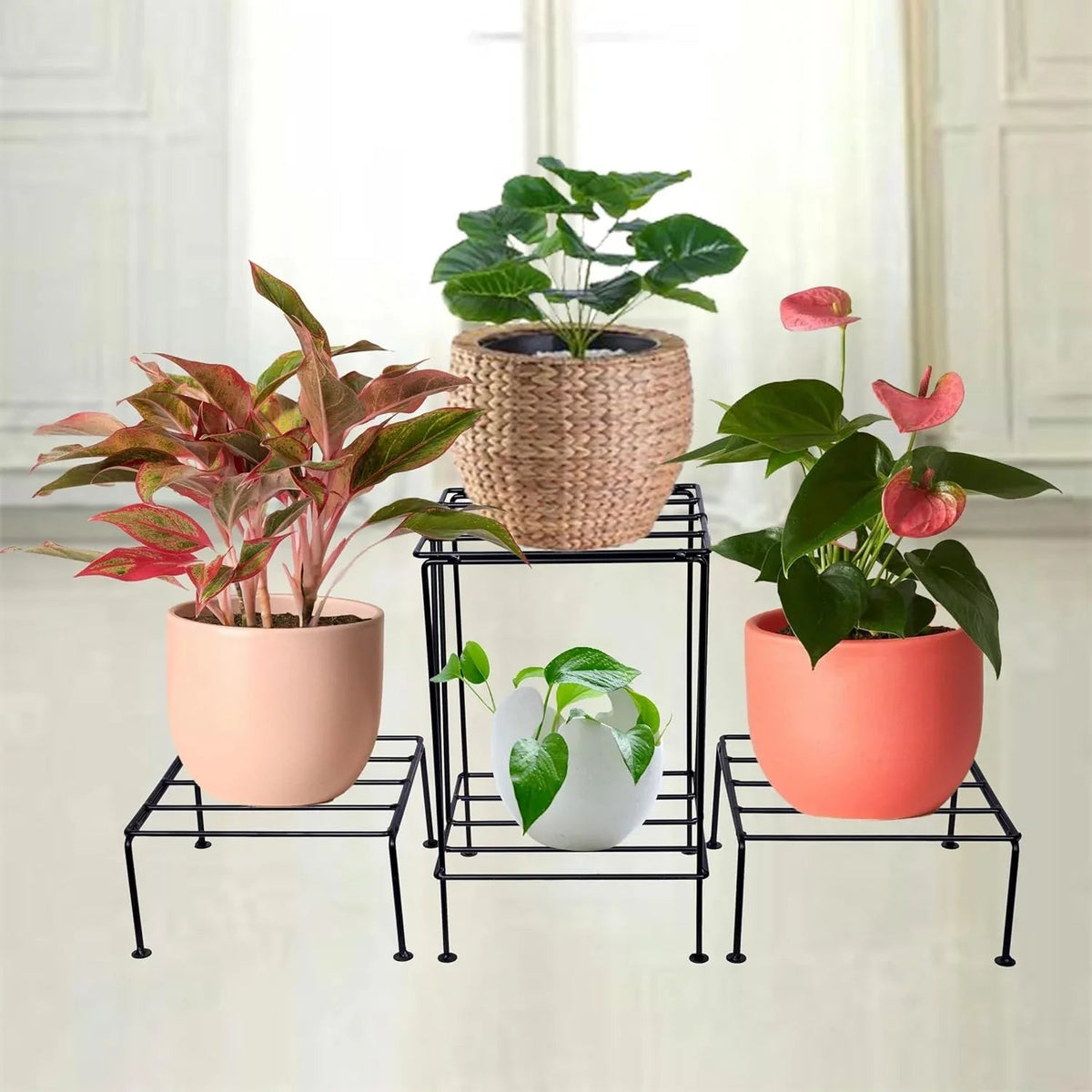 Corner Plant Pot Stand for Indoor Garden