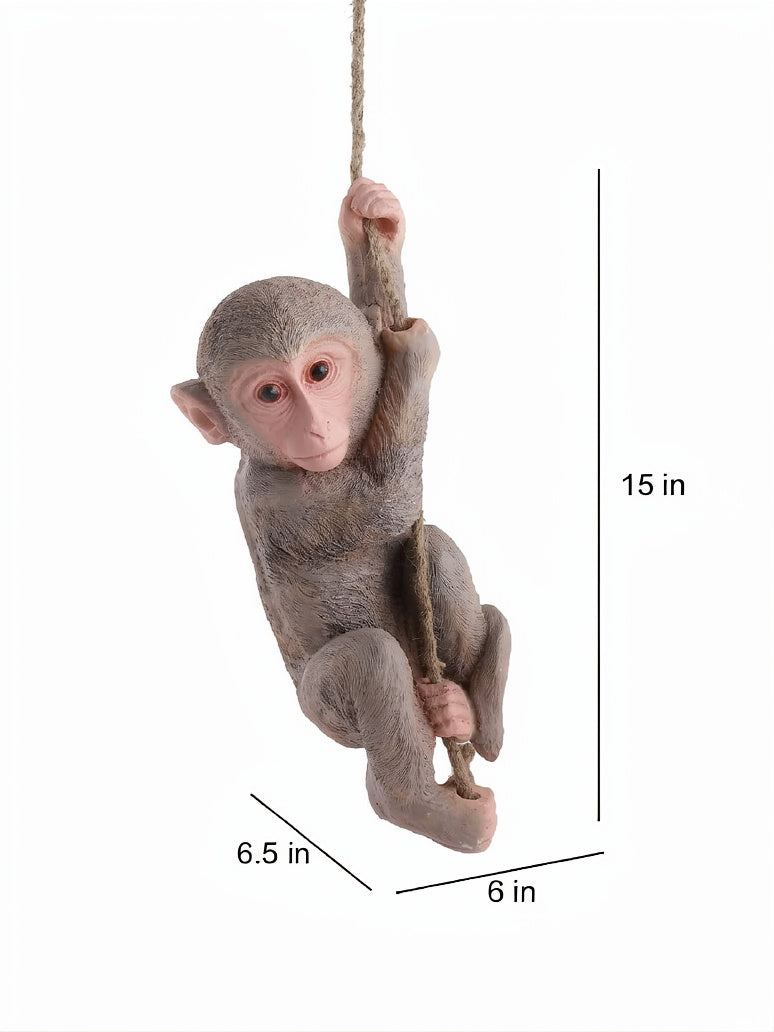 Cute Monkey Hanging Wall Decor Set of 2-ArtyCraftz.com