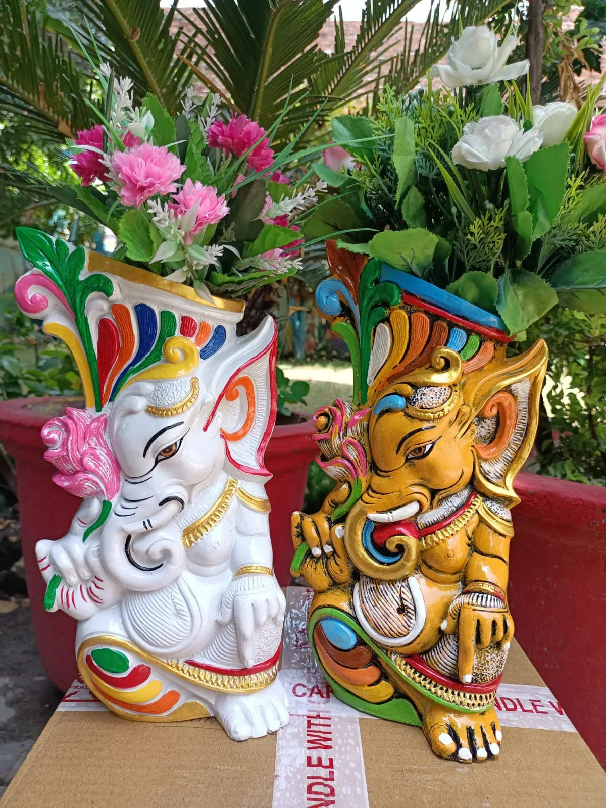 Decorative Resin Ganesh Planters