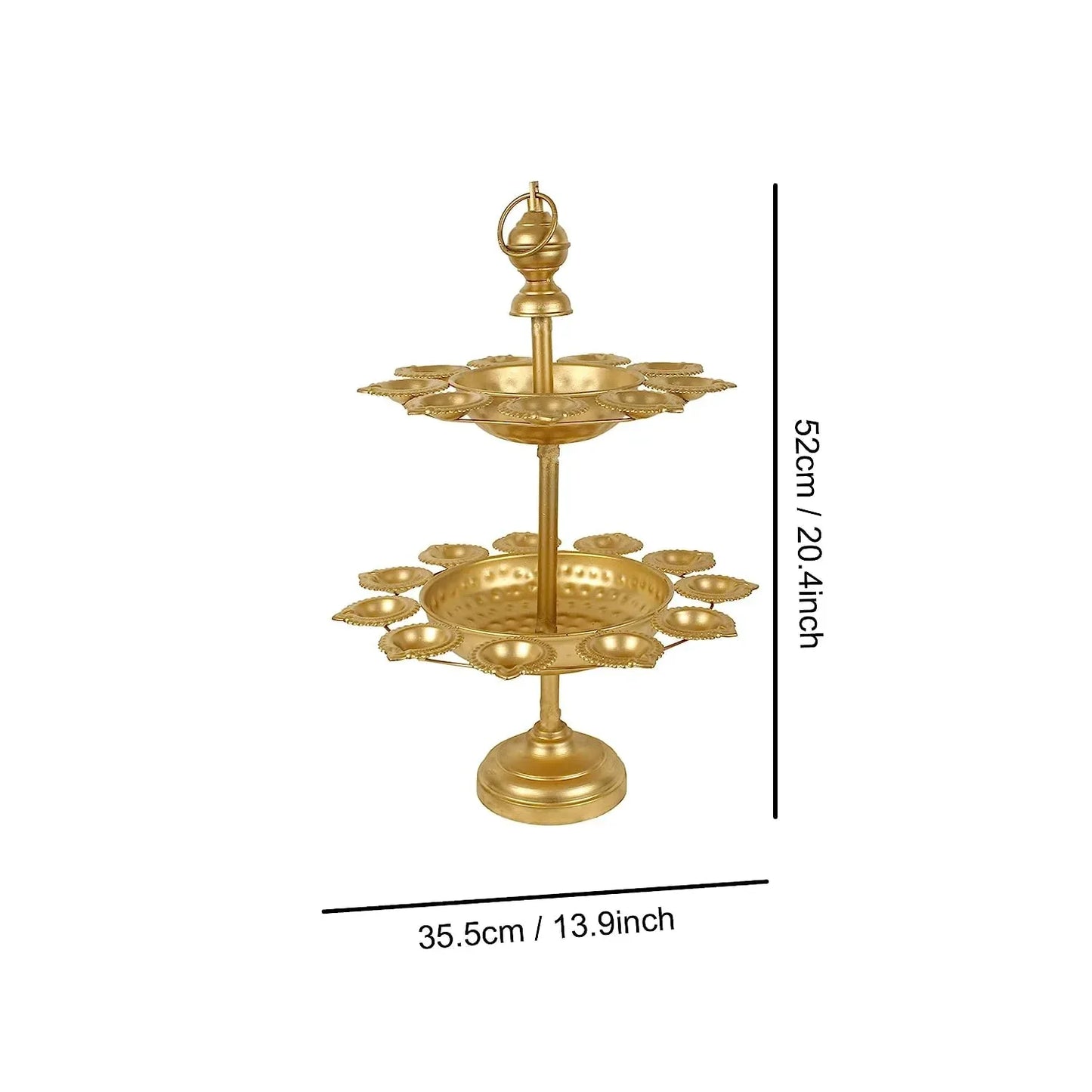 Decorative Urli Bowl with Diya Stand