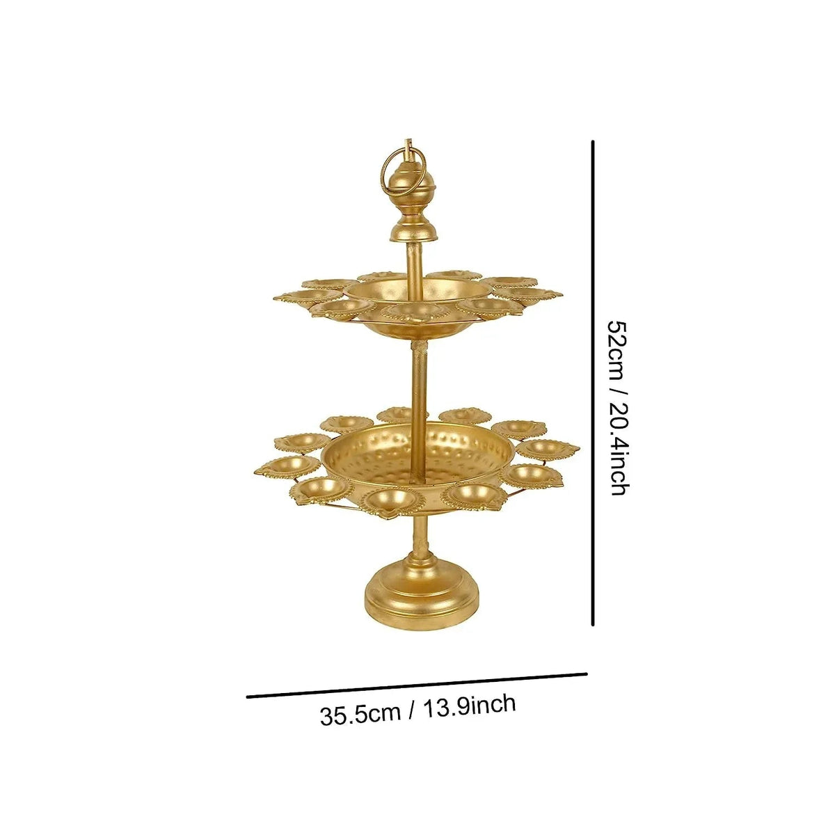 Decorative Urli Bowl with Diya Stand