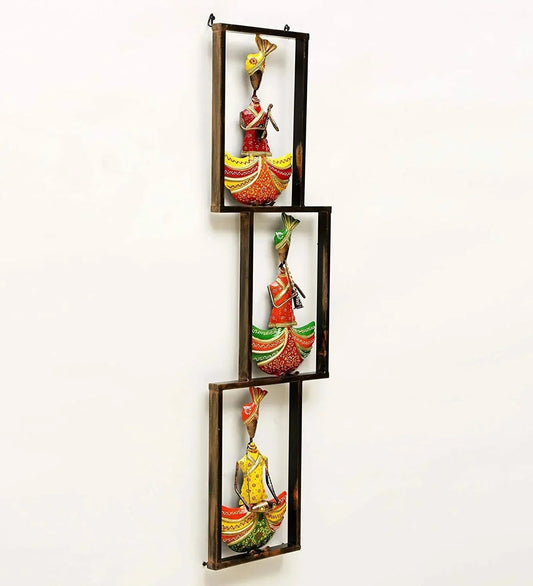 Decorative Metal Sardar Ji Musicians Wall Hanging Showpiece - ArtyCraftz.com