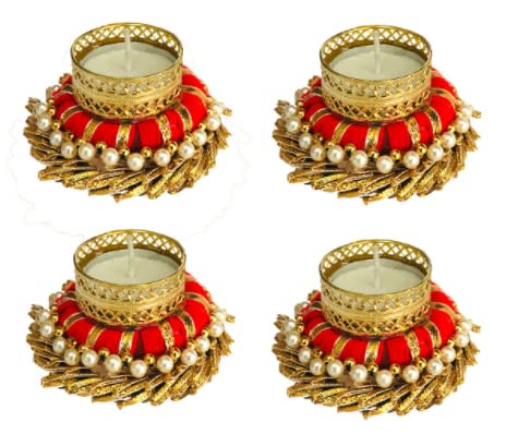 Decorative Tealight Holder Festive Diya, Diyas- Set of 11 Pcs
