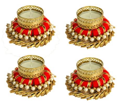 Decorative Tealight Holder Festive Diya, Diyas - Set of 11 Pcs