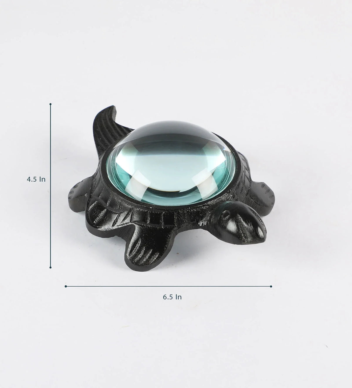 Decorative Turtle Magnifying Glass Showpiece-ArtyCraftz.com