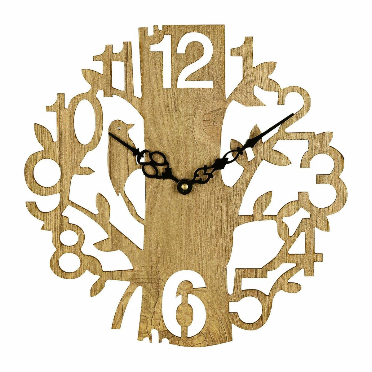 Designer Wooden Treebird Clock