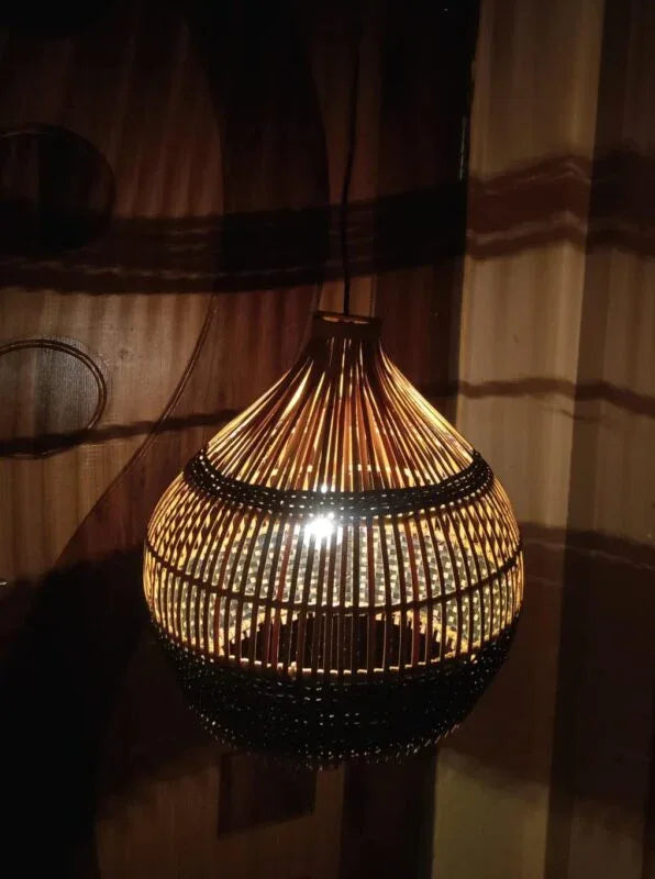 Dome Shaped Bamboo Lampshade-ArtyCraftz.com