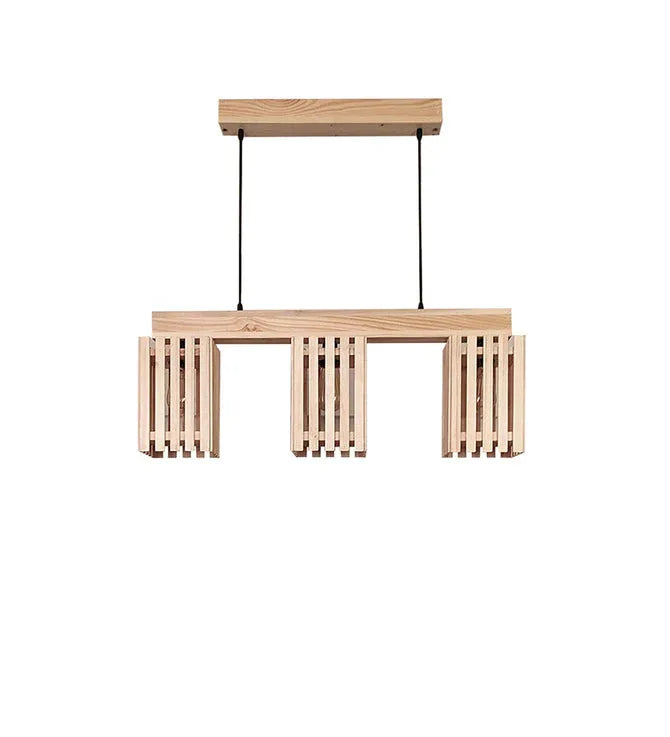 Elegant Beige Wooden Series Hanging Lamp - ArtyCraftz.com