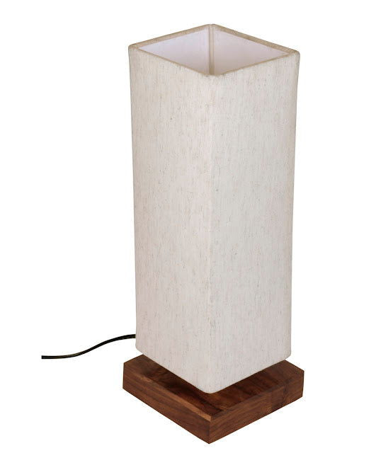 Elegant 14 Inch Handcrafted Decorative Table Lamp In Sheesham Wood - ArtyCraftz.com