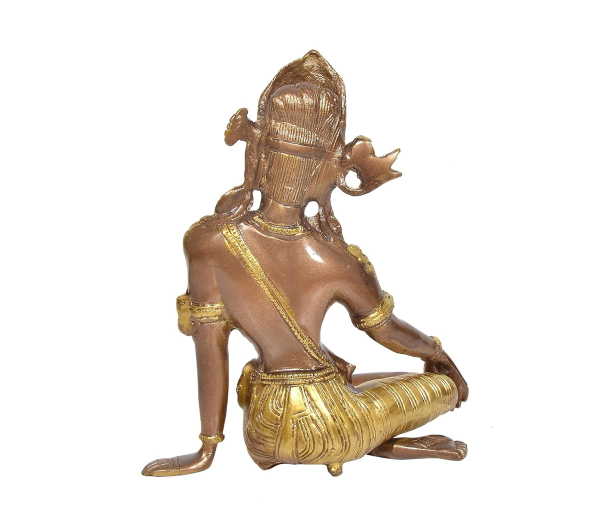 Elegant Brass Indra Dev Idol for Divine & Traditional Interiors" - ArtyCraftz.com