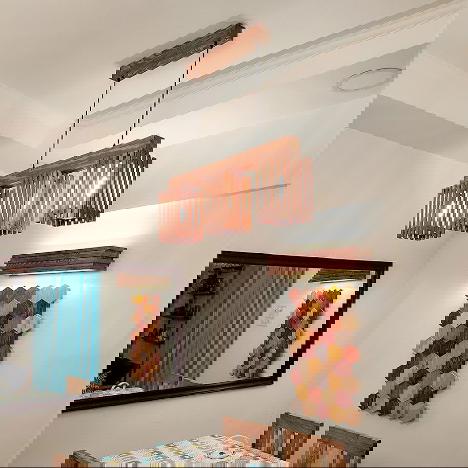 Elegant Brown Wooden Series Hanging Lamp - ArtyCraftz.com