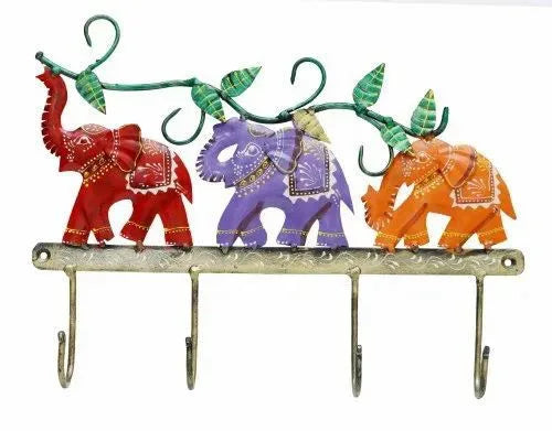 Elephant Shaped Metal Key Holder-ArtyCraftz