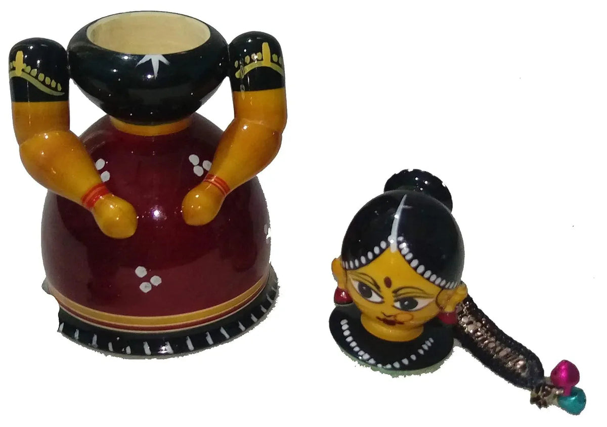 Etikoppaka Buttabomma Haldi Kumkum Box