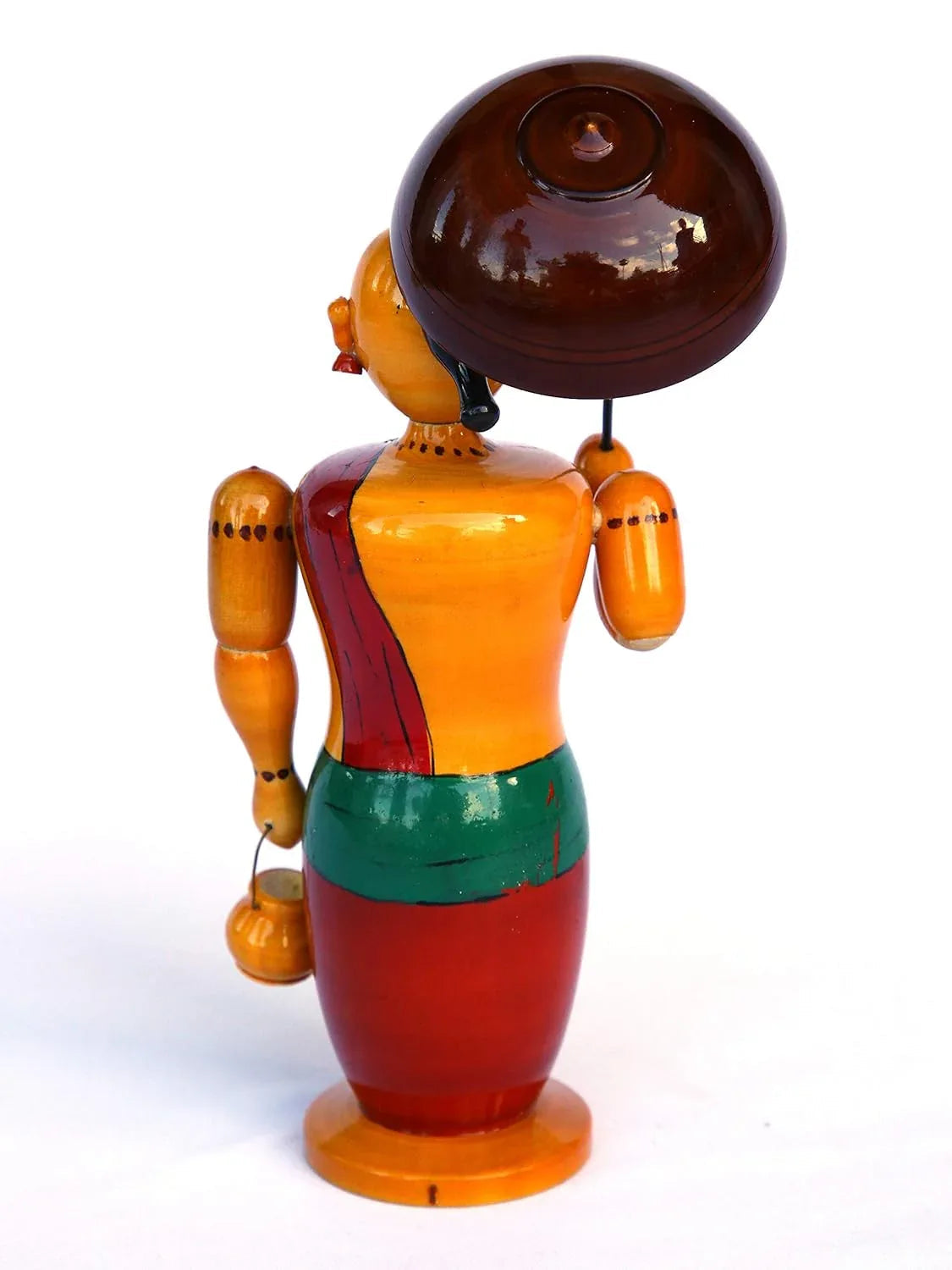 Etikoppaka Wooden Vamana Idol Back View