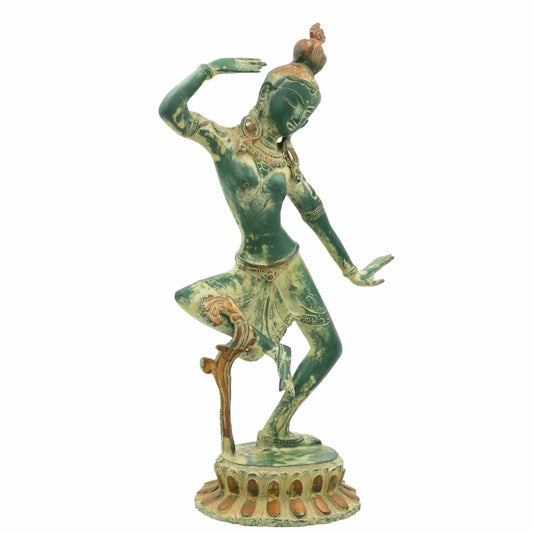 Exquisite Brass Dancing Tara Devi Statue-ArtyCraftz.com