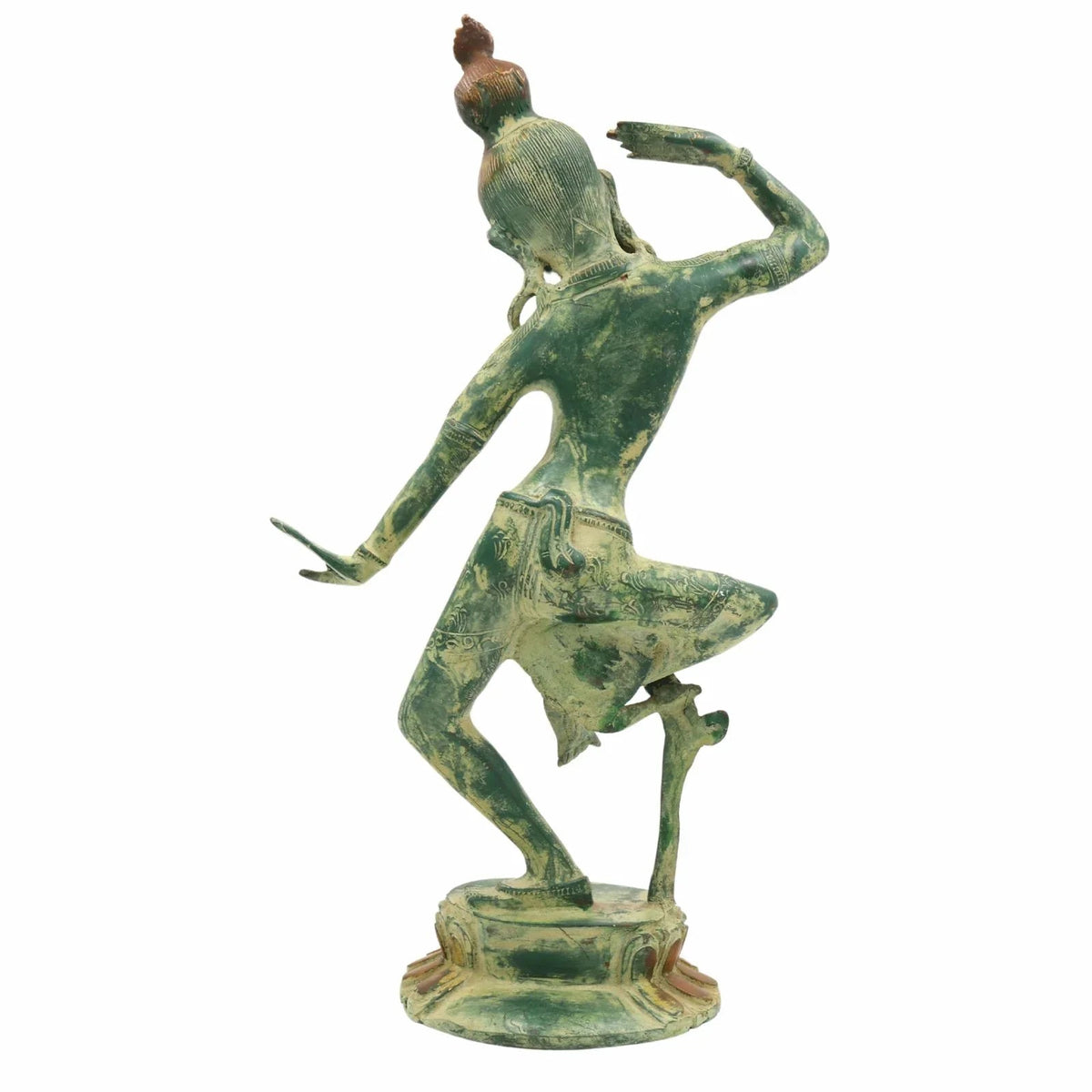 Exquisite Brass Dancing Tara Devi Statue-ArtyCraftz.com