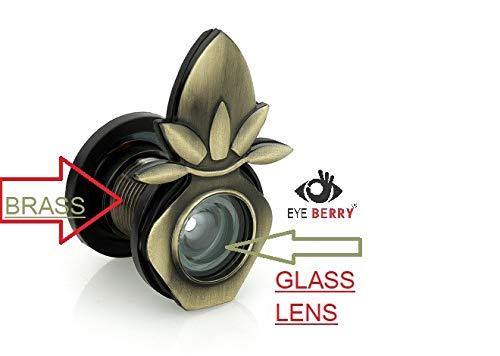 Exquisite Brass Leaf-Shaped Door Lens-ArtyCraftz.com