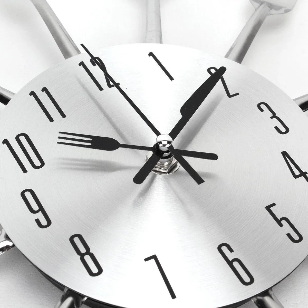 Fork and Spoon Kitchen Wall Clock