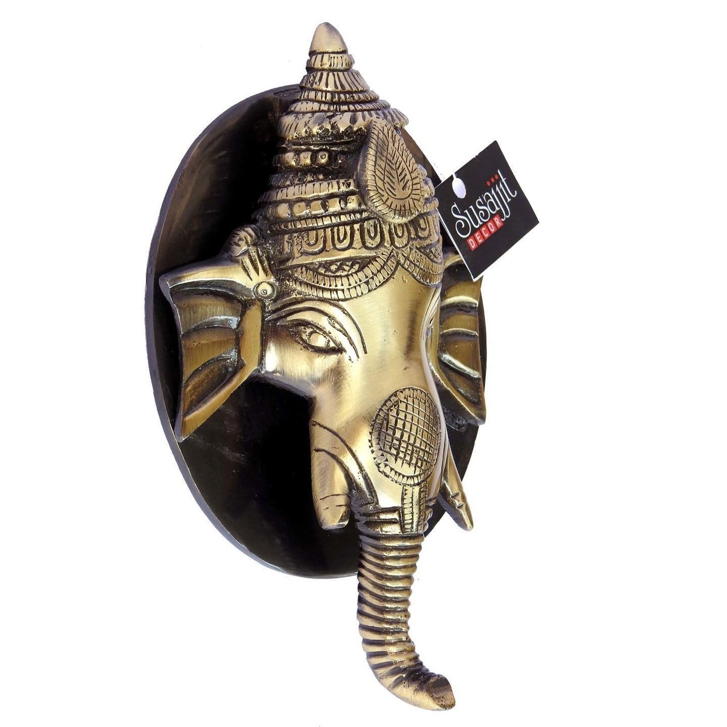 Ganesha Face Door Knocker Made of Brass Hardware Door Decor - ArtyCraftz.com