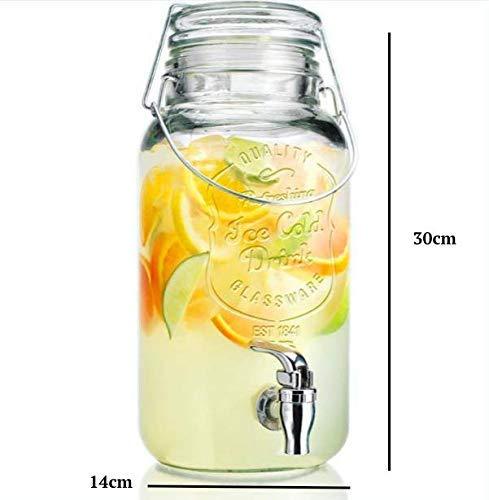 Glass Beverage Dispenser with Lock-ArtyCraftz.com