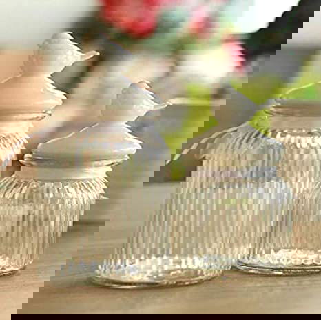 Glass Jar - 2 Pieces, Transparent - ArtyCraftz.com