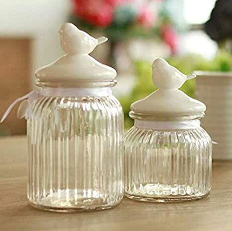 Glass Jar - 2 Pieces, Transparent - ArtyCraftz.com