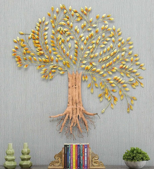 Gold leaf tree wall decoration for home ArtyCraftz.com