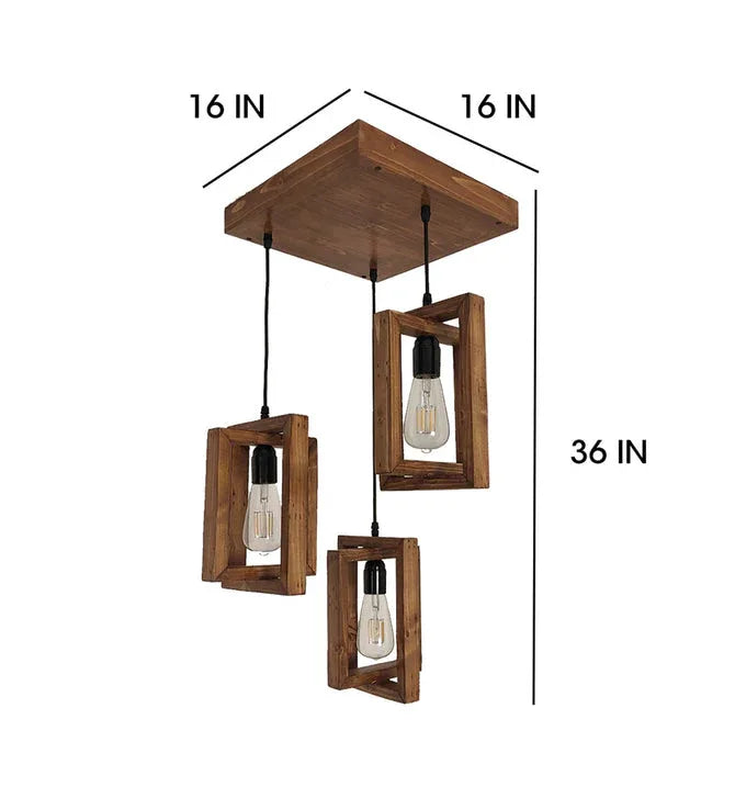 Gyro Brown Cluster Hanging Lamp for Home Decor-ArtyCraftz.com