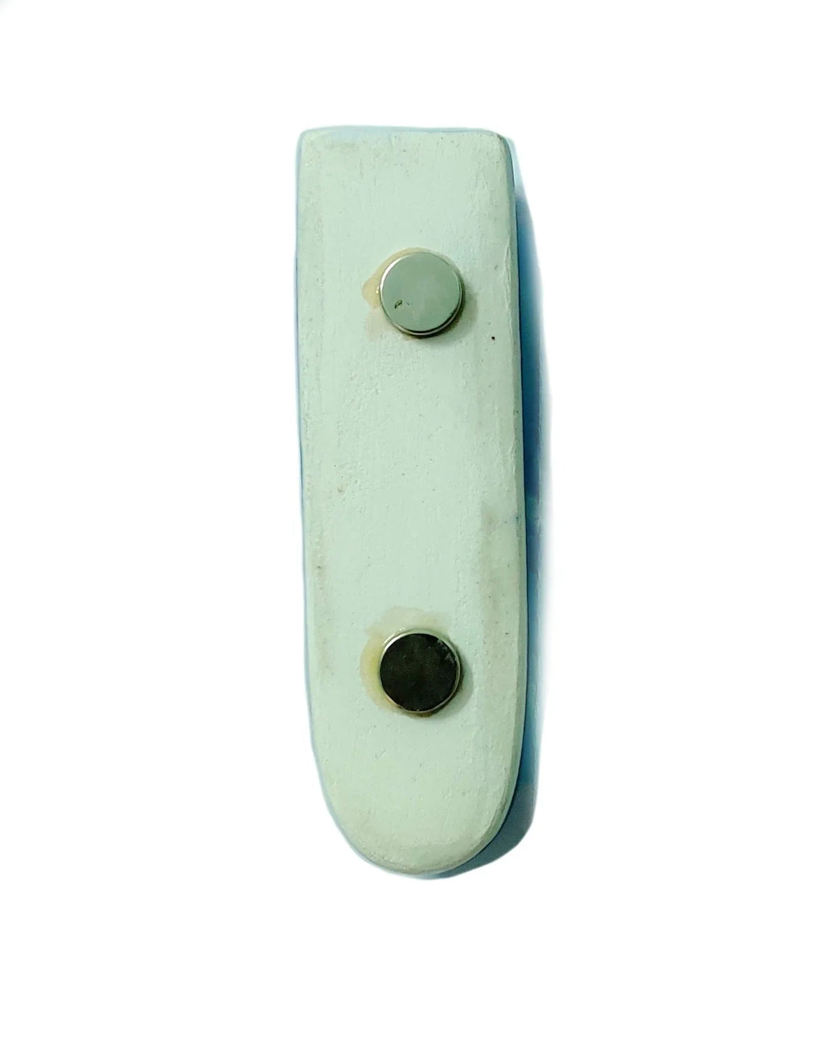 Blue Pottery Hand Painted Magnetic Hydroponic Planter, Refrigerator Mount