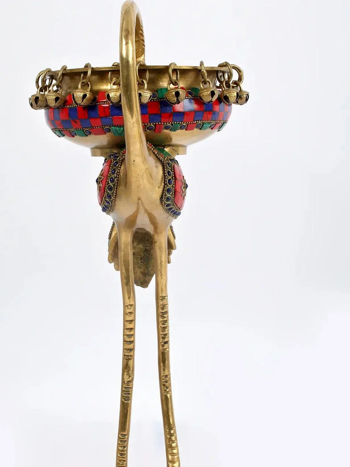HandMade Brass Flamingo Urli