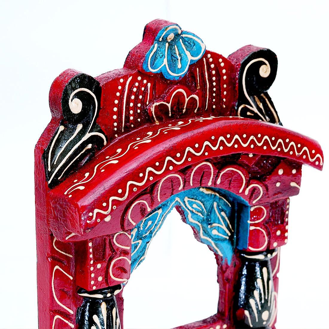 Hand Painted Abstract Decorative Wall Hanging Jharokha