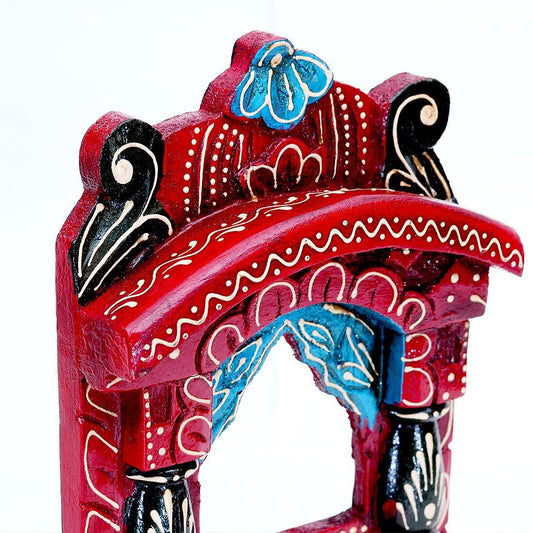 Hand Painted Abstract Decorative Wall Hanging Jharokha