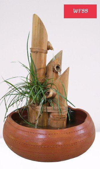 Handcrafted Bamboo Water Fountain for Home and Garden Decor - ArtyCraftz.com