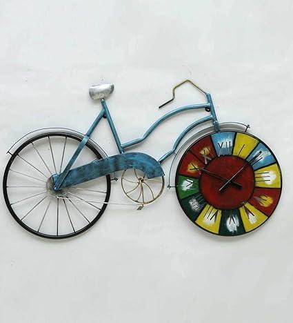Handcrafted Blue Cycle Wall Decor For Home Decor