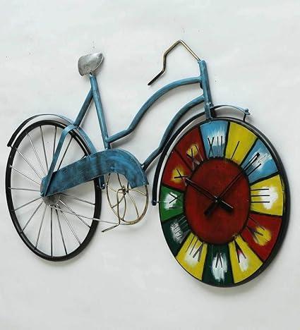 Handcrafted Blue Cycle Wall Decor For Home Decor