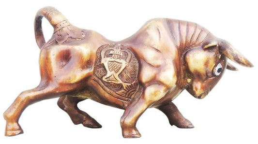 Handcrafted Brass Bull for Gifting and Showpiece - ArtyCraftz.com