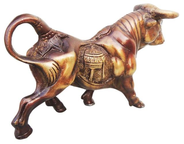 Handcrafted Brass Bull for Gifting and Showpiece - ArtyCraftz.com