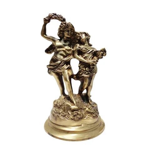 Handcrafted Brass Dancing Couple Showpiece