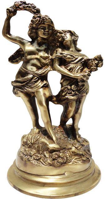 Handcrafted Brass Couple Statue for Showpiece - ArtyCraftz.com