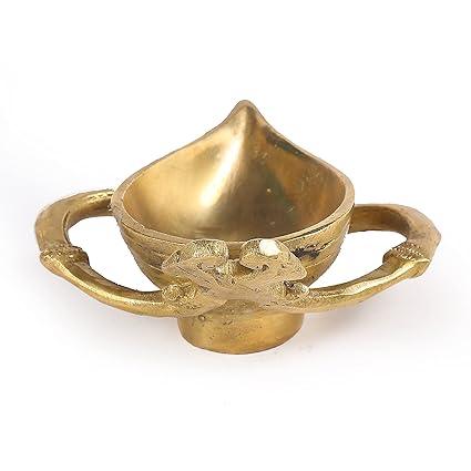 Handcrafted Brass Heart Shape Diya Home Decor Gifting 4.8*3.6*2 Inches