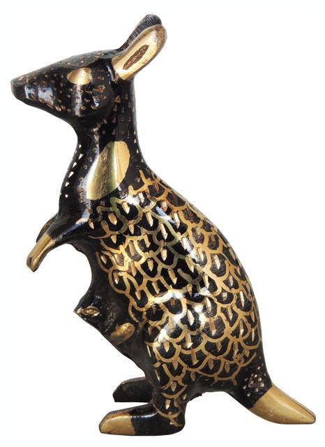 Handcrafted Brass Kangaroo for Gifting and Showpiece - ArtyCraftz.com
