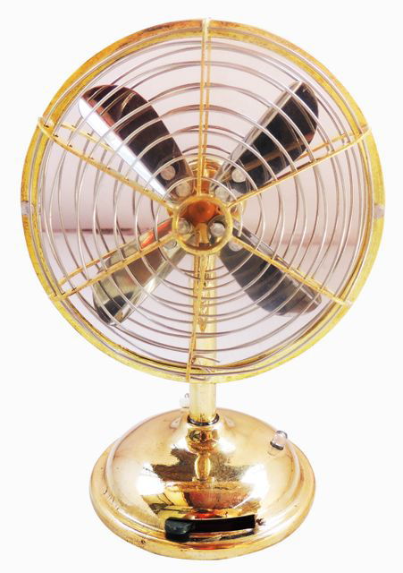 Handcrafted Brass Mini Fan for Gifting and Showpiece - ArtyCraftz.com