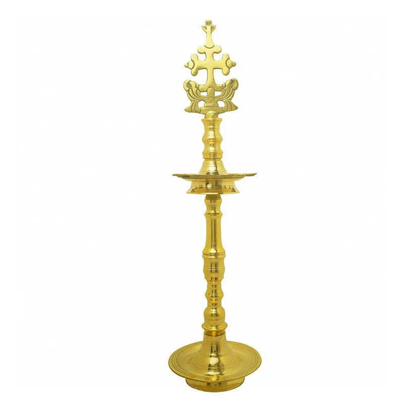 Handcrafted Brass Oil Lamp for Home Decor and Gifting 2.5 Feet - ArtyCraftz.com