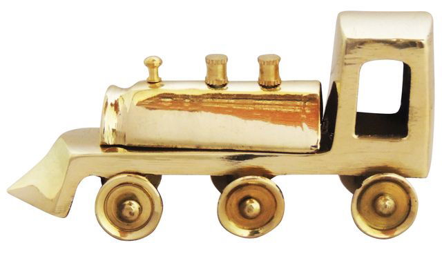 Handcrafted Brass Train Engine for Childrens - ArtyCraftz.com